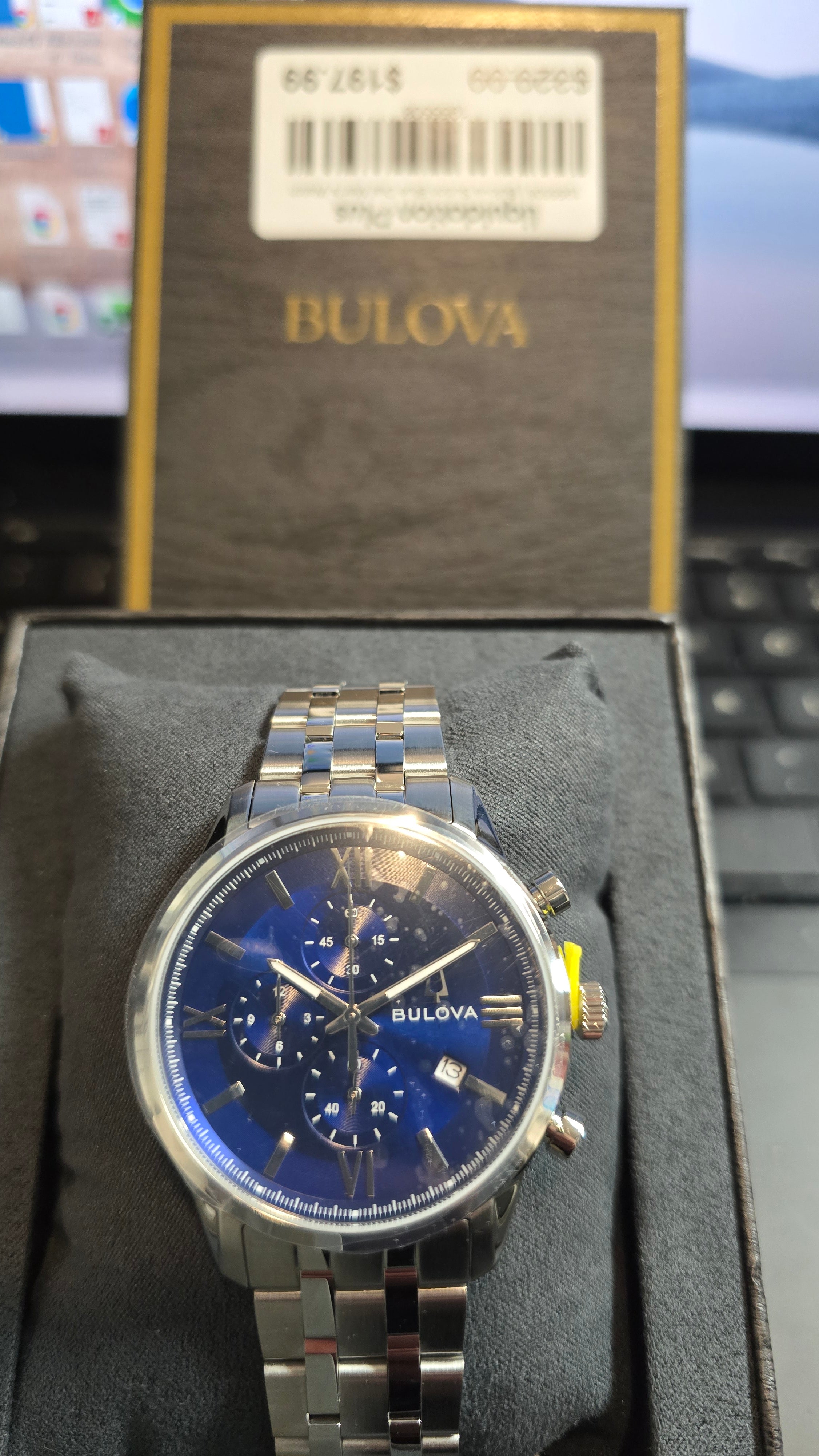 Bulova Sutton Blue Dial Men's Watch