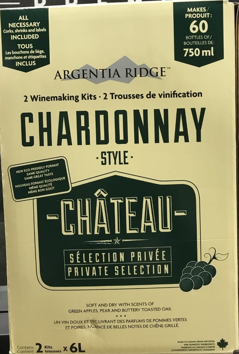 Argentia Ridge Château Private Selection Chardonnay Wine Kit