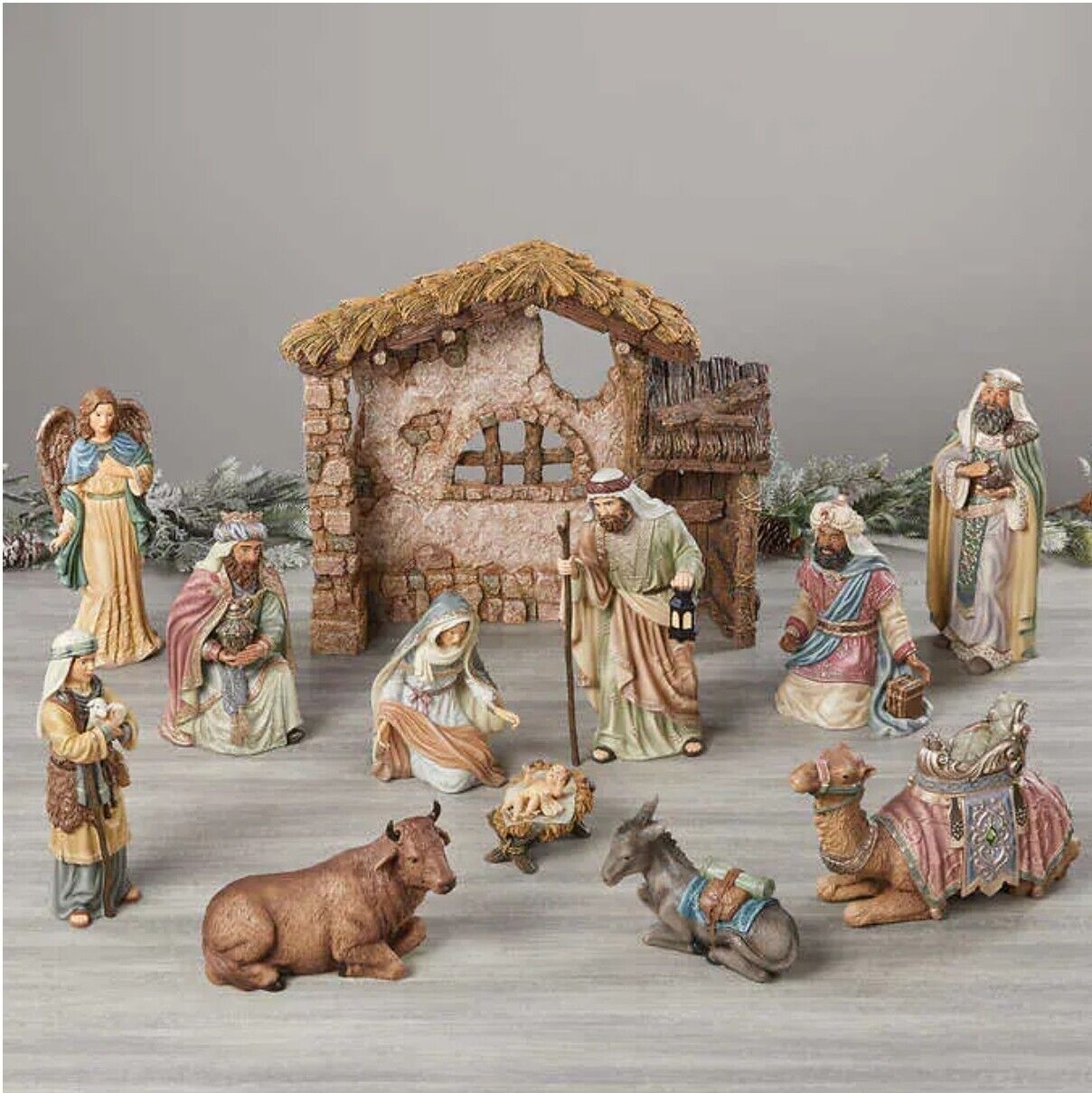 Kirkland Signature - 13-piece Hand-Painted Nativity Set