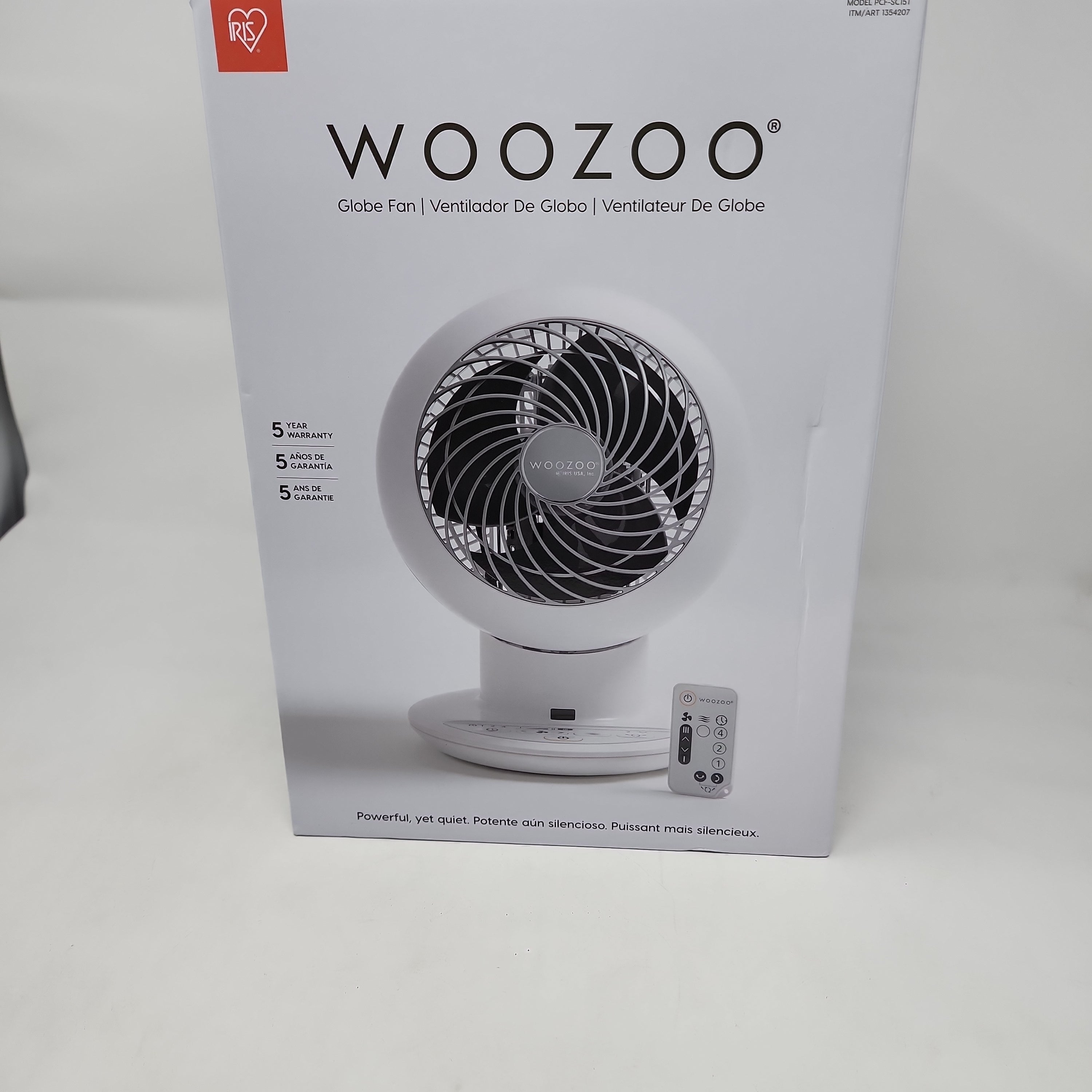 Woozoo 5 Speed Oscillating Air Circulator with Remote