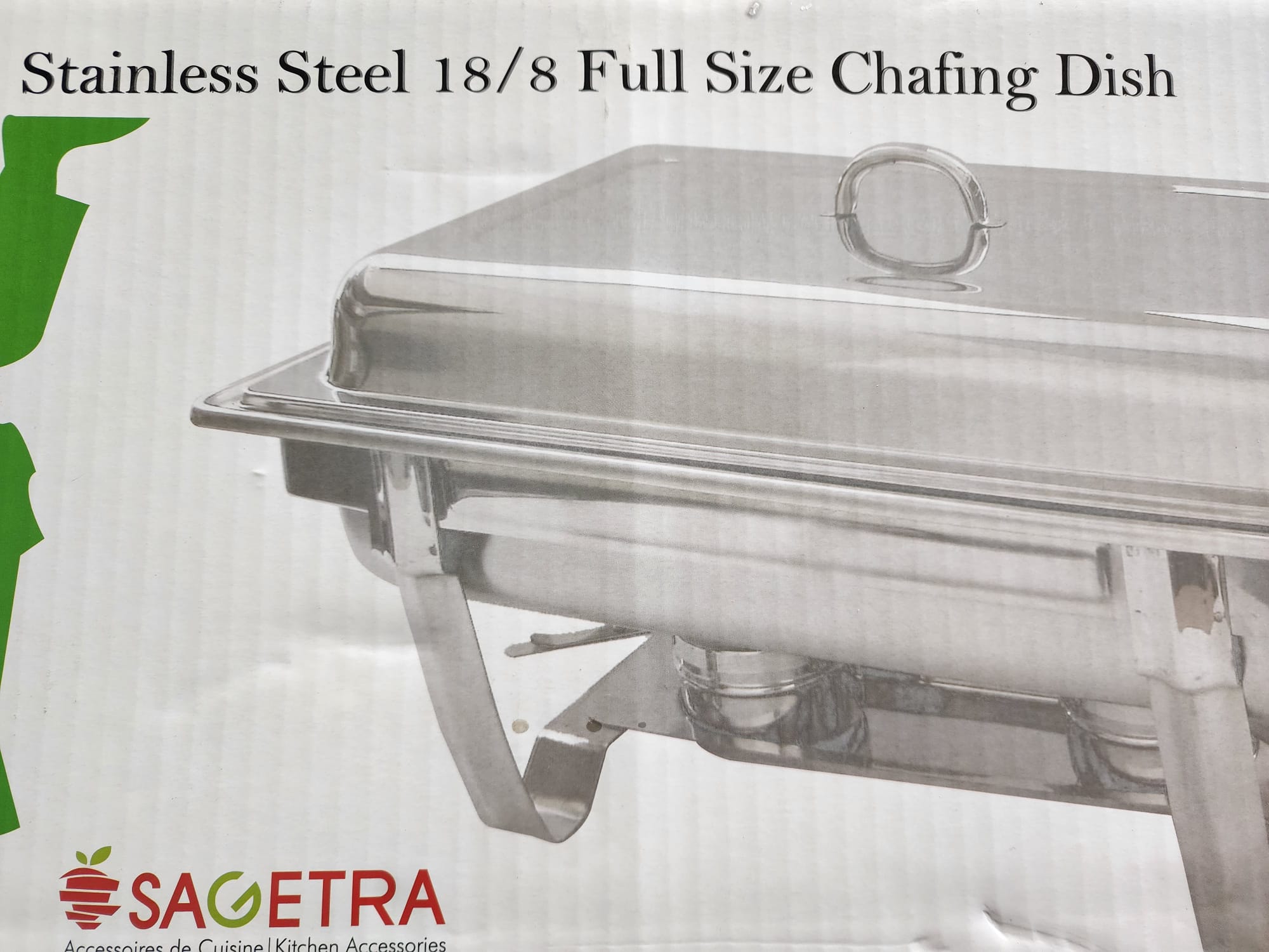 Sagetra - Full-size 18/8 Stainless-steel Chafing Dish Set