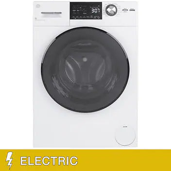GE 24 in. 2.8 cu. ft. White Front Load Washer Condenser Dryer Combo with Stainless Steel Drum