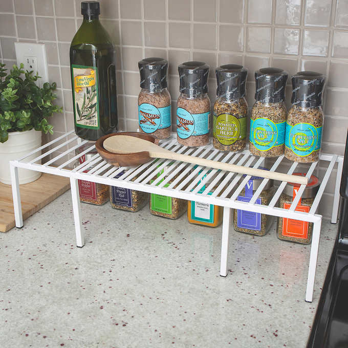 Smart Design Premium Cabinet Shelf Organizer, 4-pieces